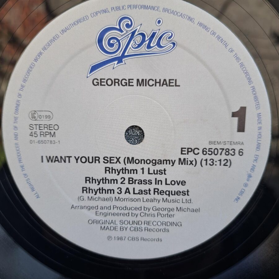 George Michael – I Want Your Sex Disc VINIL maxi VG+ (box7) George Michael – I Want Your Sex Disc VINIL maxi VG+ (R)