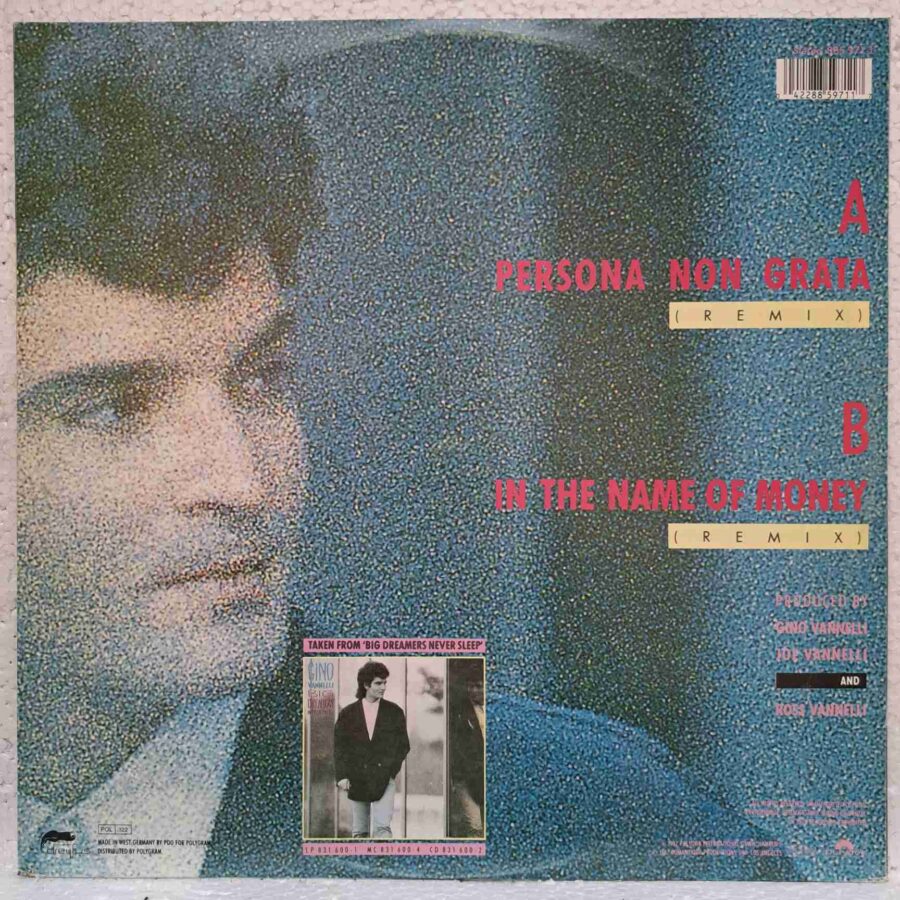 Gino Vannelli – Persona Non Grata - Disc Vinil MAXI 45 RPM VG+ (lotM)