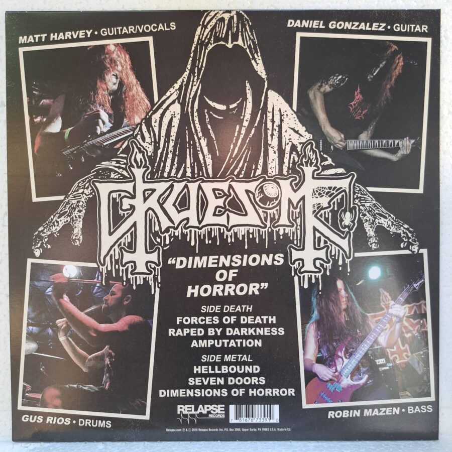 Gruesome – Dimensions Of Horror – Disc VINIL MAXI VG+ (ca și nou) (boxD)