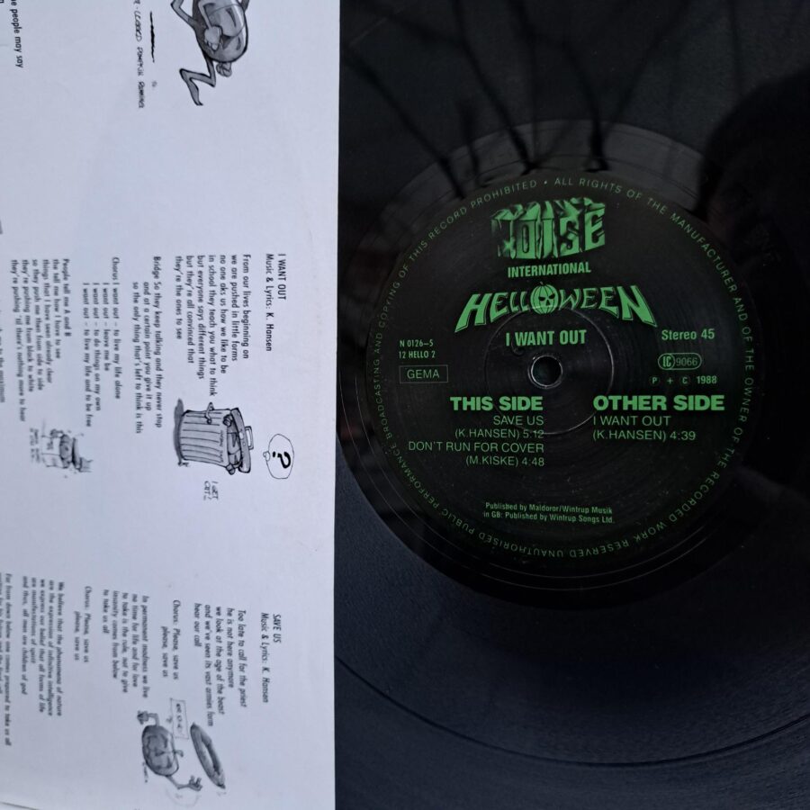 Helloween – I Want Out Disc VINIL Maxi VG VG+ Helloween – I Want Out Disc VINIL Maxi VG VG+