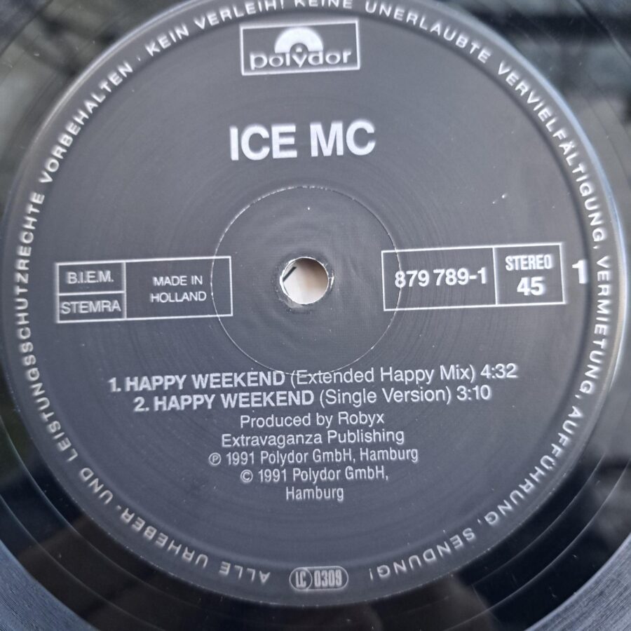 ICE MC – Happy Weekend Disc VINIL MAXI VG