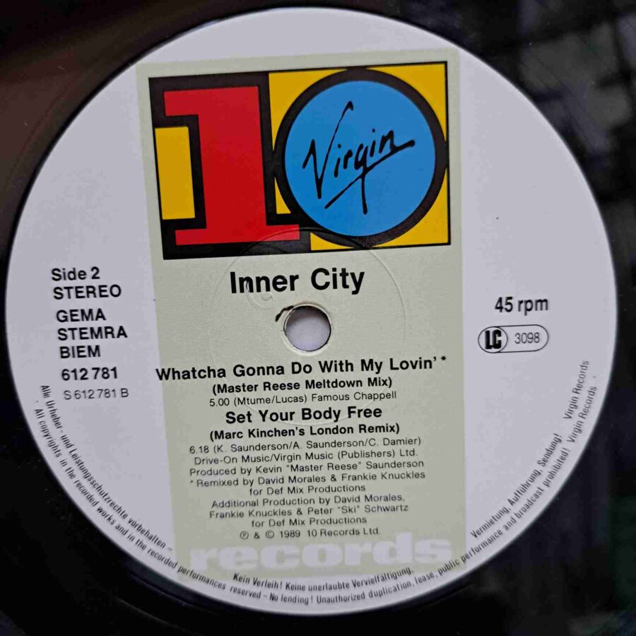 Inner City – Whatcha Gonna Do With My Lovin' (1) Inner City – Whatcha Gonna Do With My Lovin' - Disc Vinil MAXI 45 RPM VG+ (lotM)