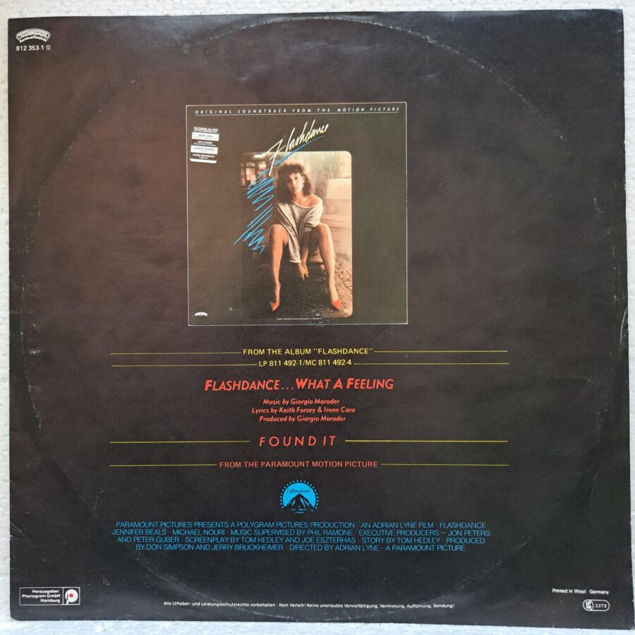 Irene Cara – Flashdance ... What A Feeling (Long Version) – Disc Vinil MAXI VG VG+ (lotE)