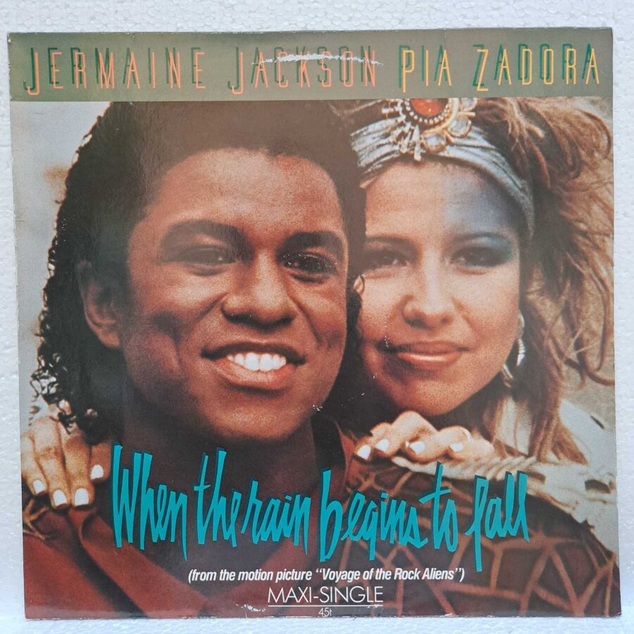 Jermaine Jackson & Pia Zadora – When The Rain Begins To Fall DISC VINIL LP (3) Jermaine Jackson & Pia Zadora – When The Rain Begins To Fall DISC VINIL MAXI VG+ (boxE)