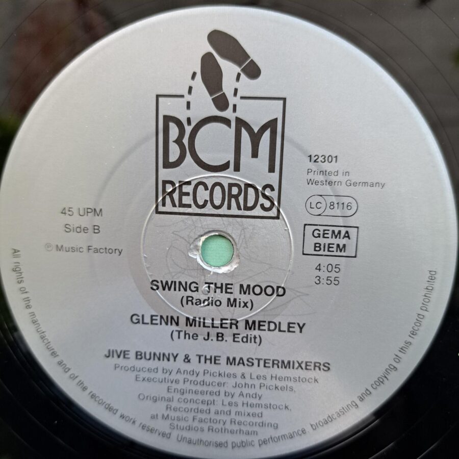 Jive Bunny And The Mastermixers – Swing The Mood Disc VINIL MAXI VG+ (box8)