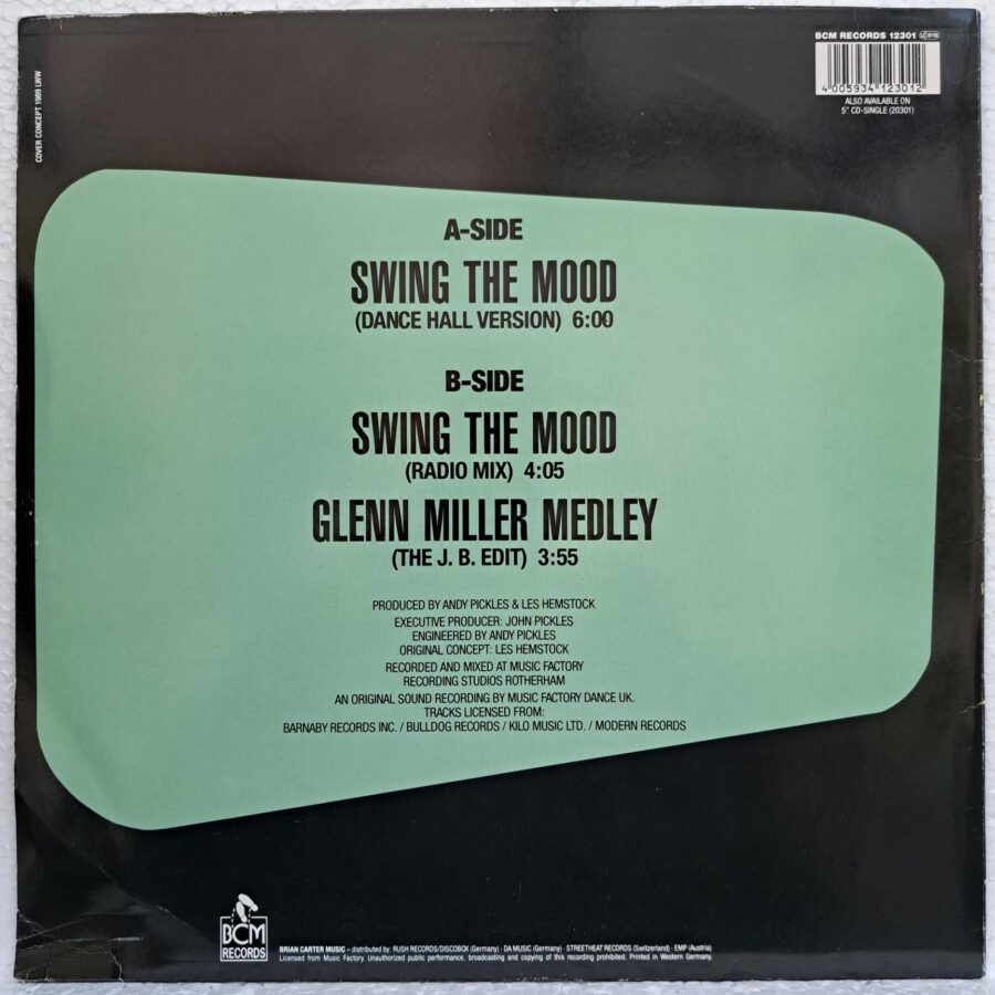 Jive Bunny And The Mastermixers – Swing The Mood Disc VINIL MAXI VG+ (box8)