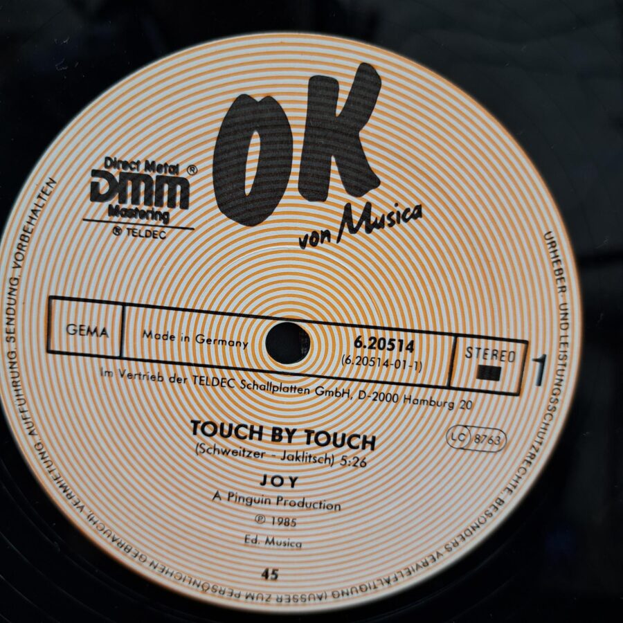 Joy – Touch By Touch Disc VINIL maxi VG+