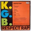 K.G.B. – Respect Rap (3) K.G.B. – Respect Rap – Disc Vinil MAXI 45 RPM VG+ (lotG)