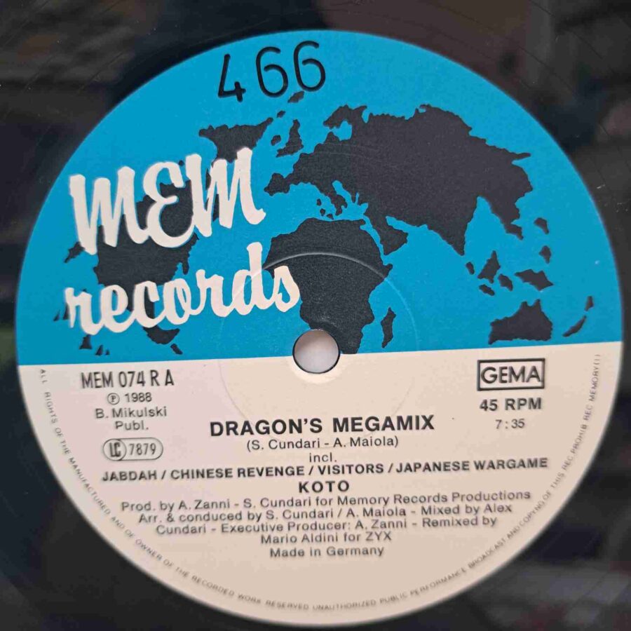 Koto – Dragon's Megamix Disc VINIL MAXI EX
