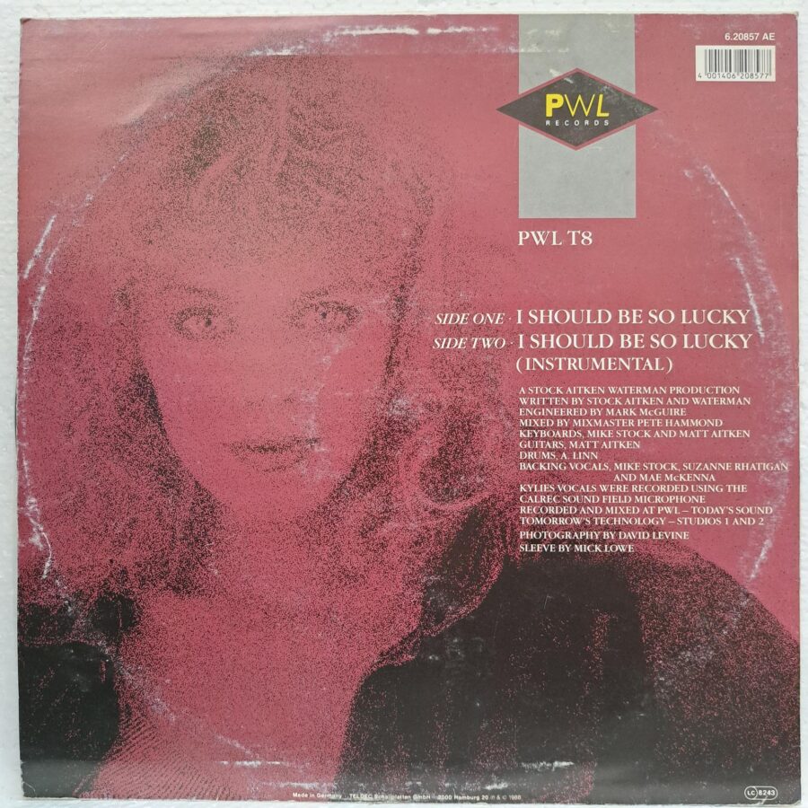 Kylie Minogue – I Should Be So Lucky Disc VINIL Maxi VG VG+ (2) Kylie Minogue – I Should Be So Lucky Disc VINIL Maxi VG VG+