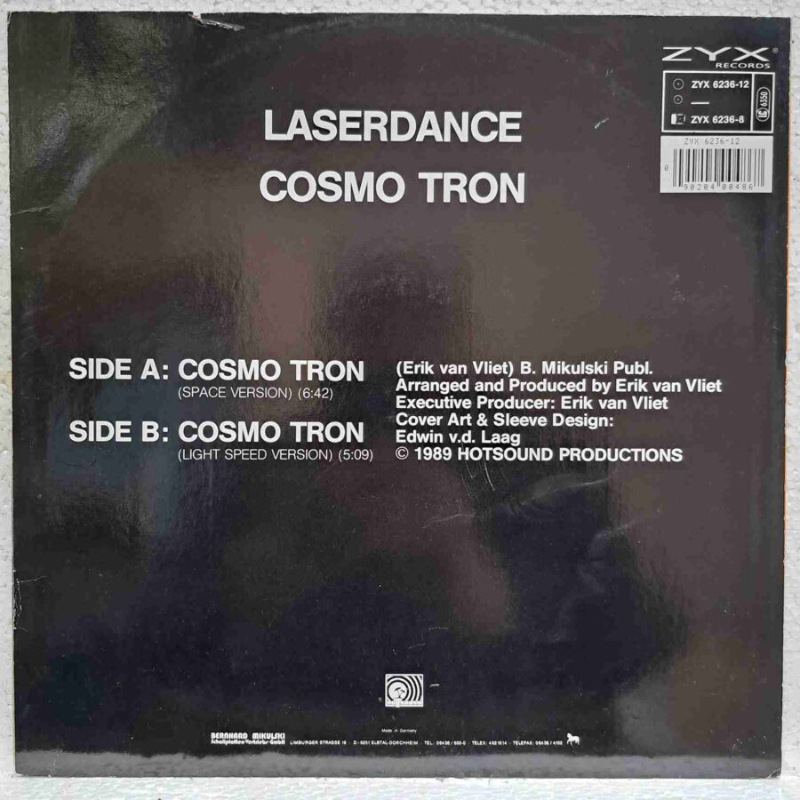 Laserdance – Cosmo Tron – Disc Vinil MAXI 45 RPM VG+ (lotM)