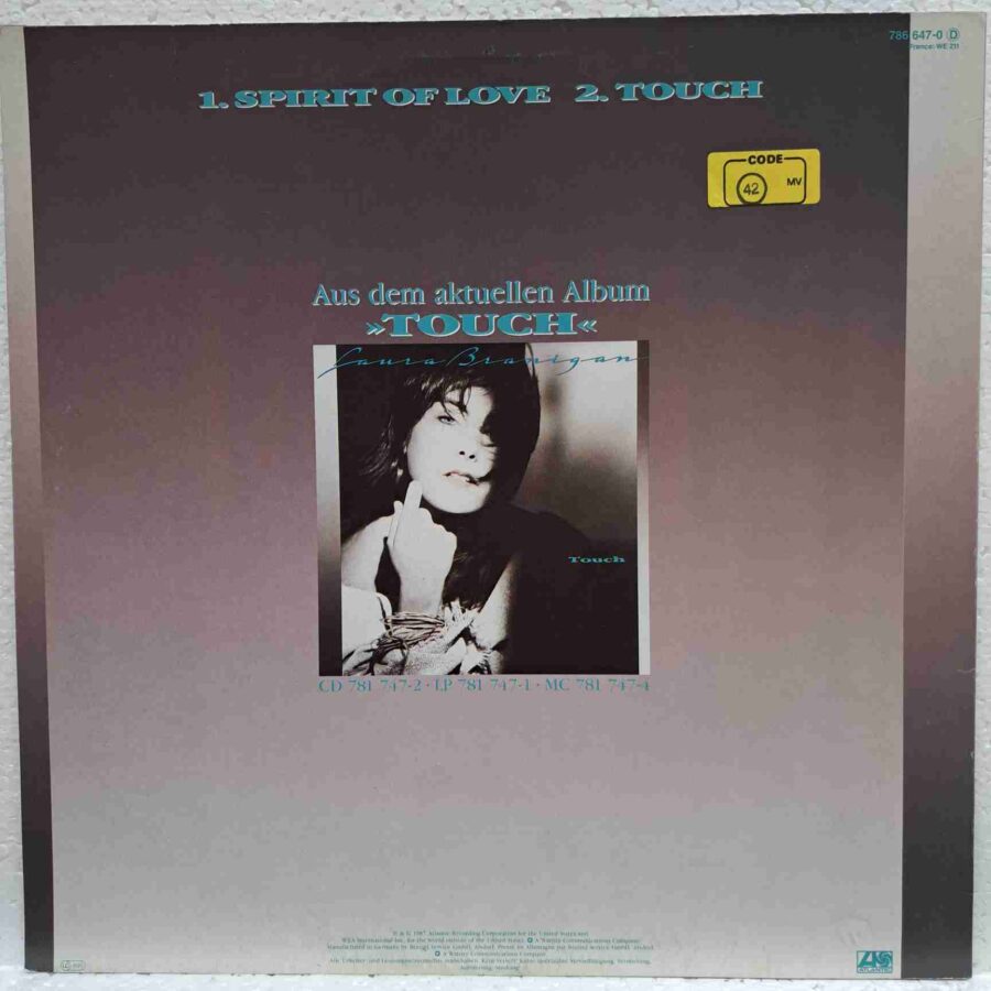 Laura Branigan – Spirit Of Love (3) Laura Branigan – Spirit Of Love - Disc Vinil MAXI 45 RPM EX