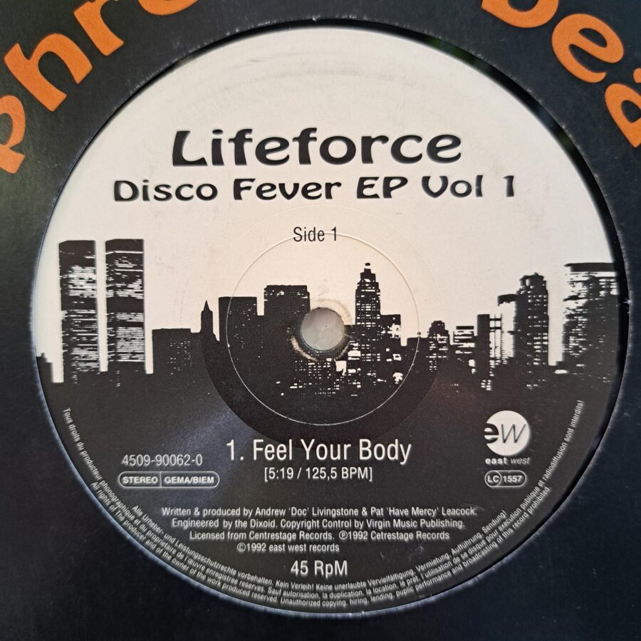 Lifeforce – Disco Fever EP Vol 1 (3) Lifeforce – Disco Fever EP Vol 1 - Disc Vinil MAXI VG+ (lotE)