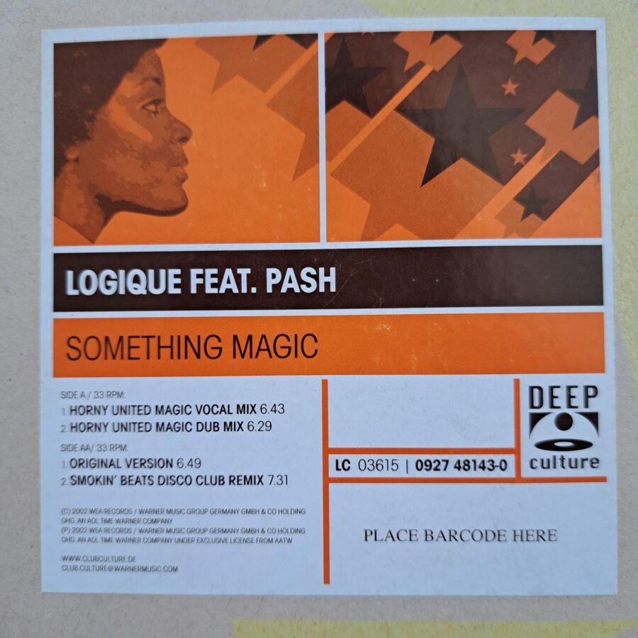 Logique Feat. Pash – Something Magic Disc VINIL maxi VG+