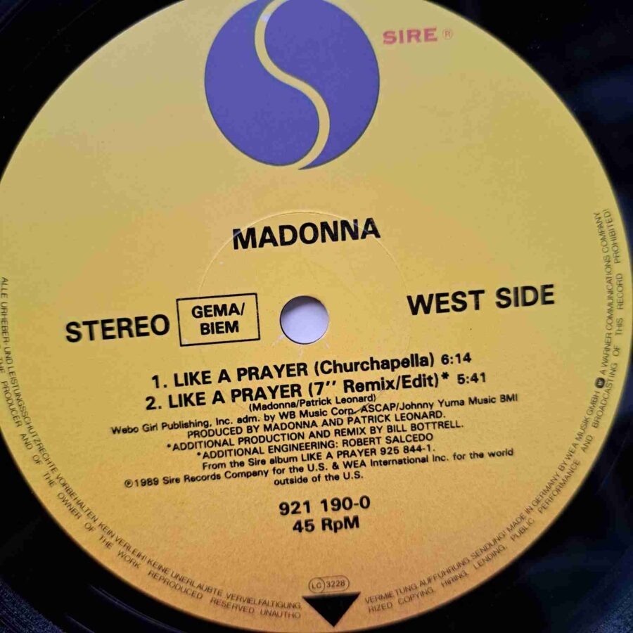 Madonna – Like A Prayer - Disc Vinil LP VG+ (lotM)