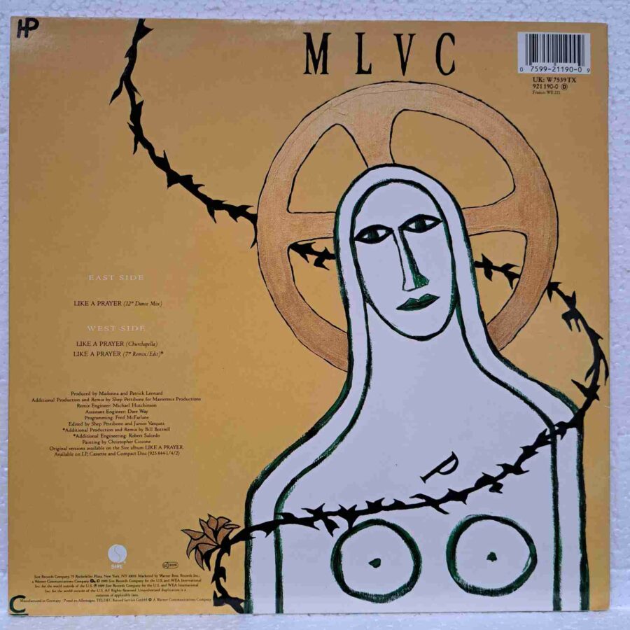 Madonna – Like A Prayer - Disc Vinil LP VG+ (lotM)