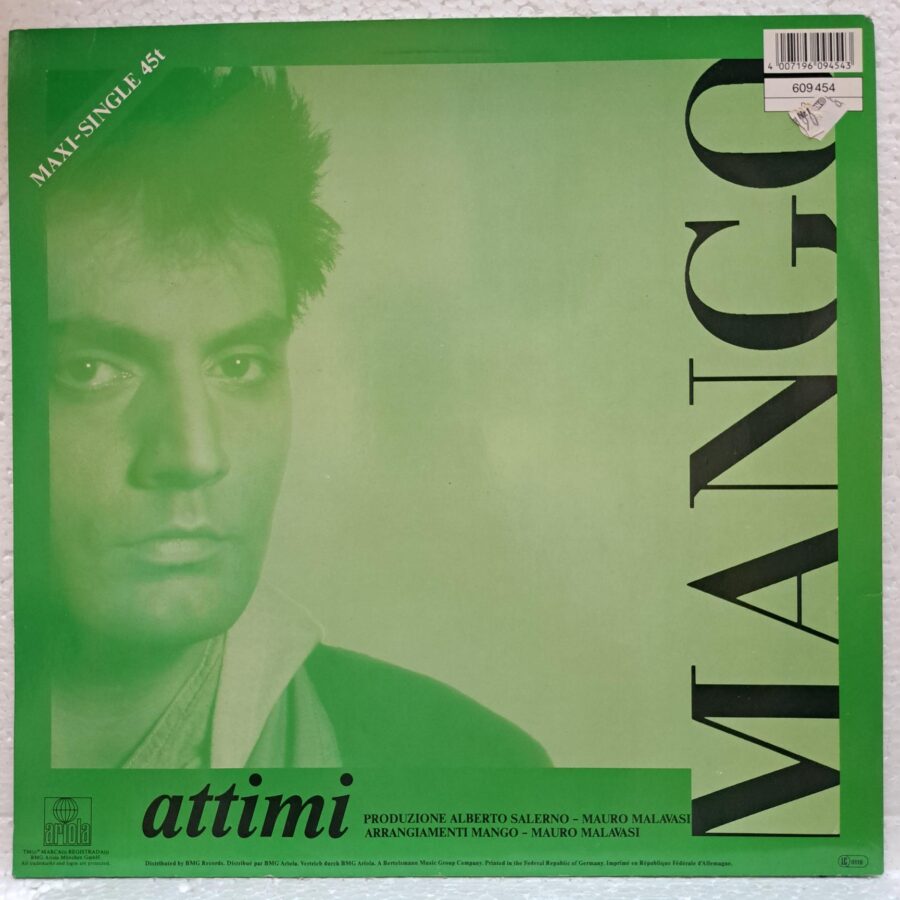 Mango – Bella D'Estate – Disc Vinil MAXI 45 RPM VG+(lotE)