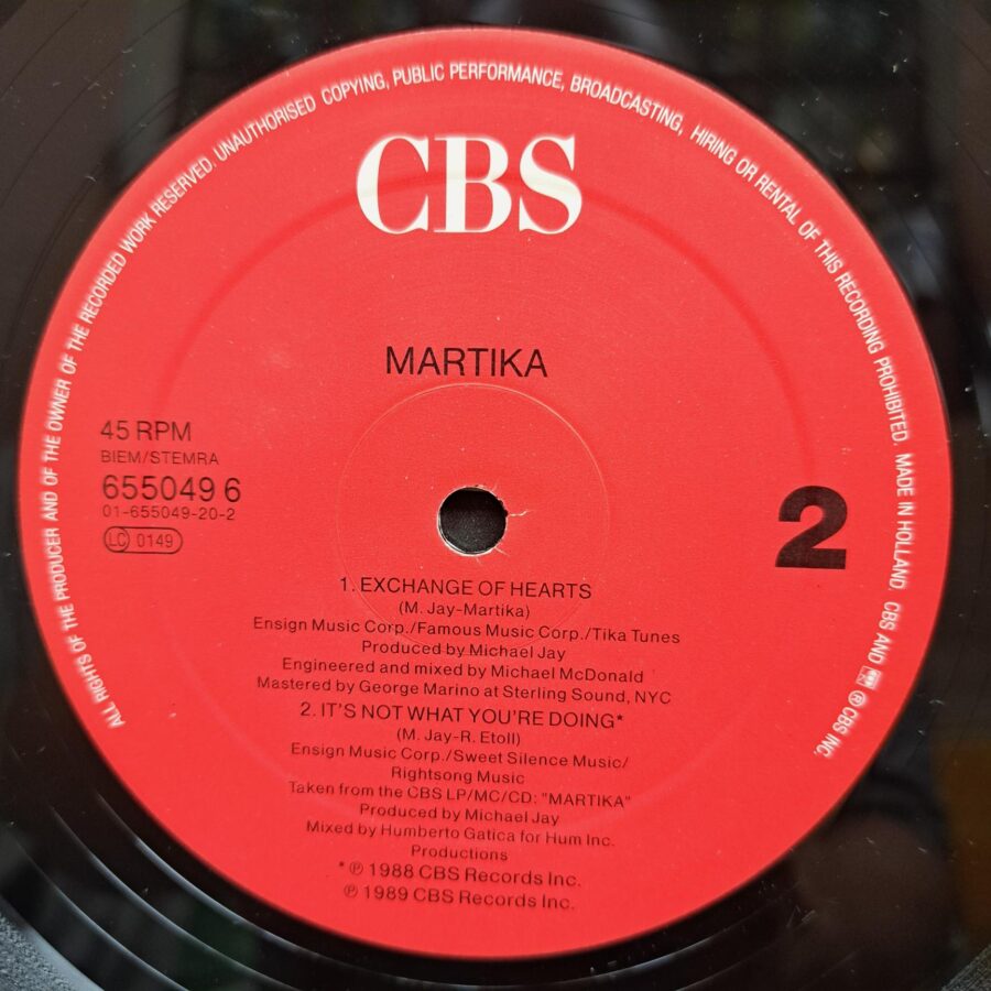 Martika – Toy Soldiers (1) Martika – Toy Soldiers – Disc Vinil MAXI VG VG+