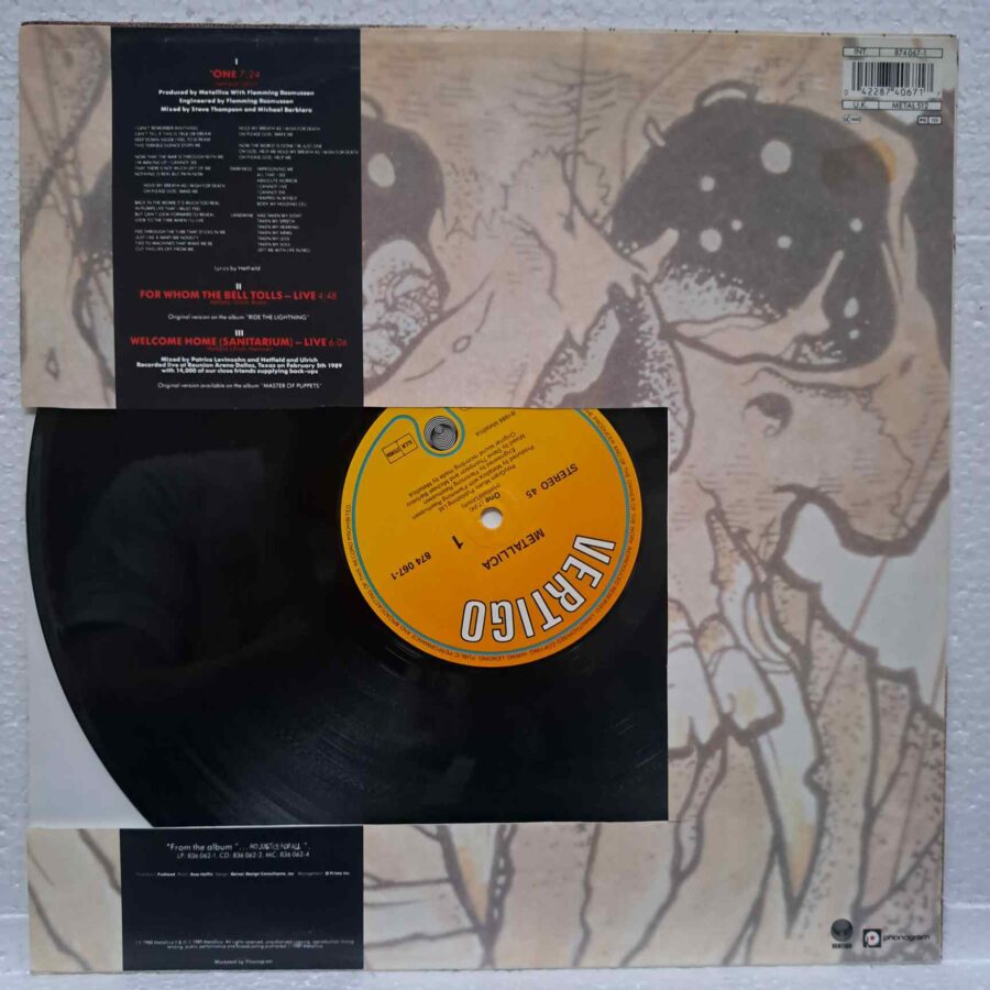 Metallica ‎– One DISC VINIL MAXI VG+ (boxF) vezi coperta