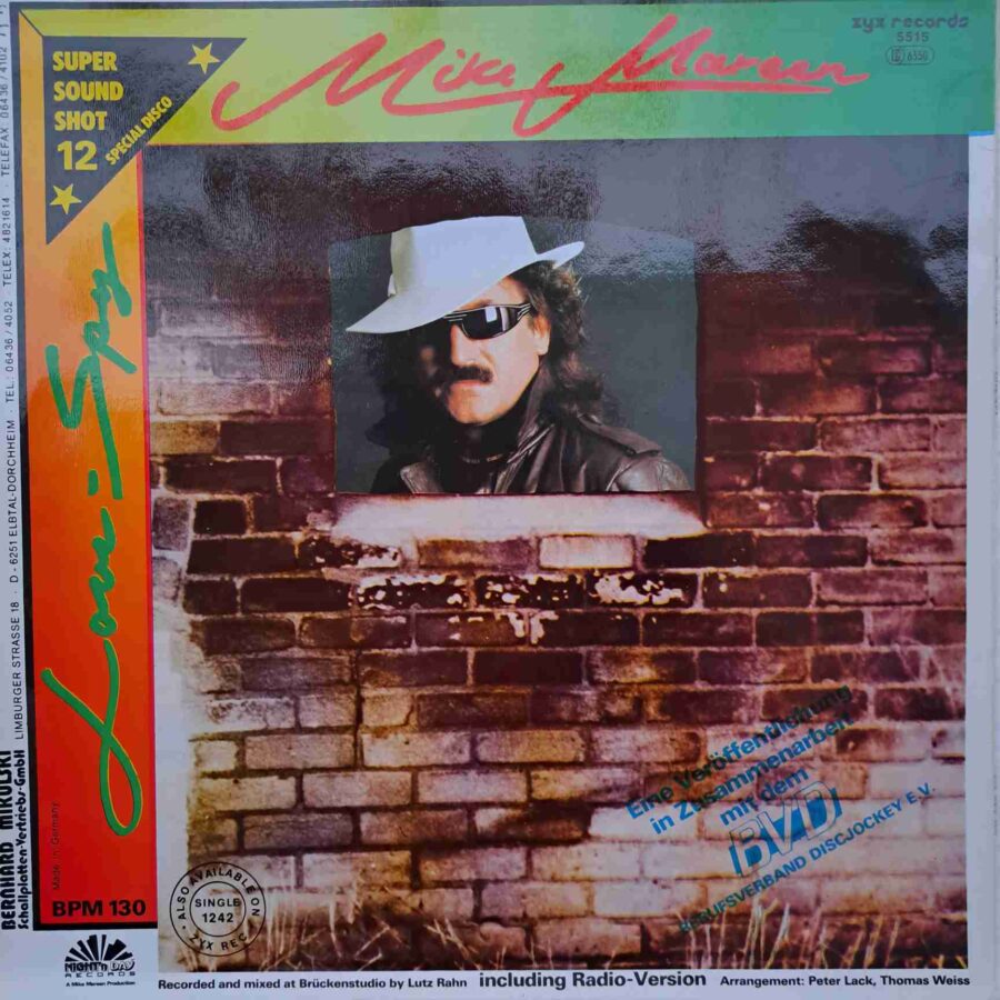 Mike Mareen – Love-Spy DISC VINIL maxi VG VG+ (boxB)