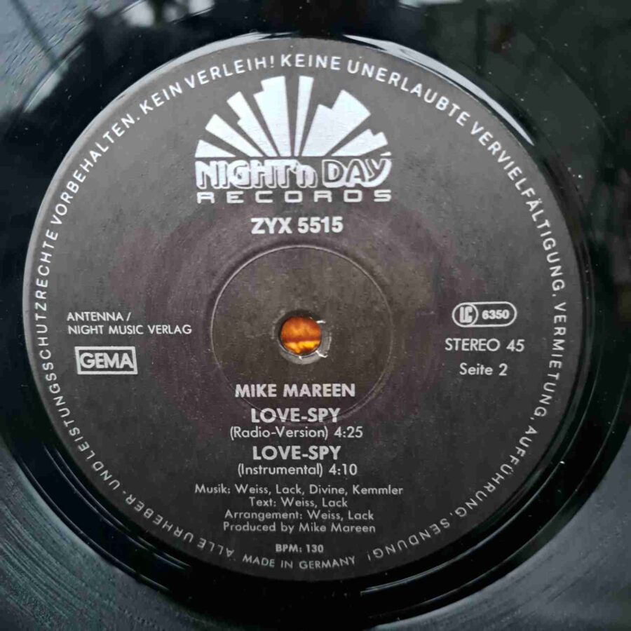 Mike Mareen – Love-Spy DISC VINIL maxi VG VG+ (boxB)