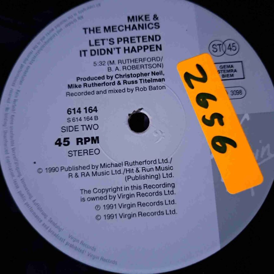 Mike & The Mechanics – Word Of Mouth – Disc Vinil MAXI 45 RPM VG VG+ (lotB)