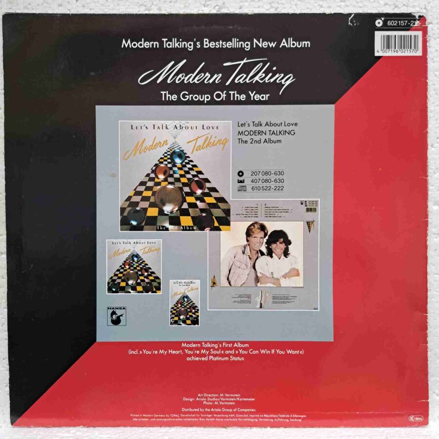 Modern Talking – Brother Louie (Special Long Version) (3) Modern Talking – Brother Louie (Special Long Version) – Disc Vinil MAXI 45 RPM VG+ (lotM)