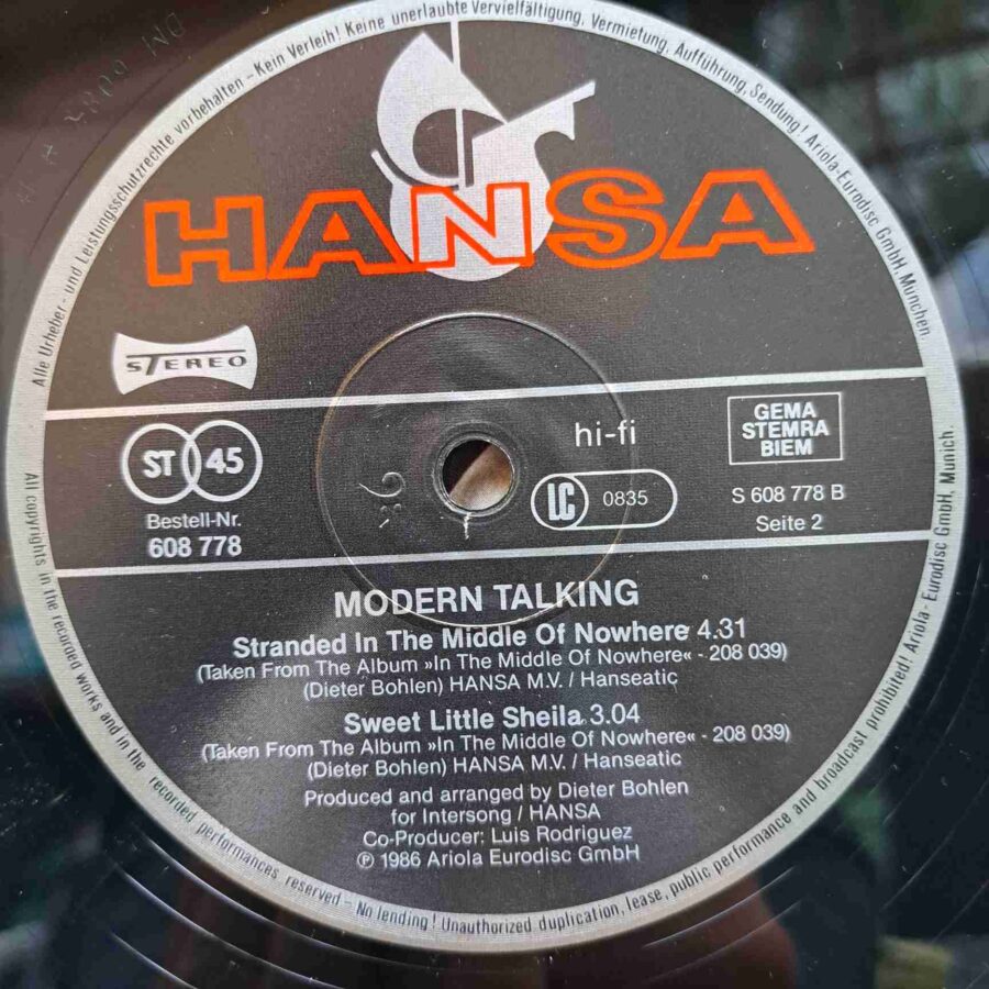 Modern Talking – Give Me Peace On Earth - Disc Vinil MAXI 45 RPM NM