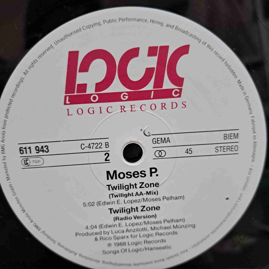 Moses P. – Twilight Zone - Disc Vinil MAXI 45 RPM VG (lotA)