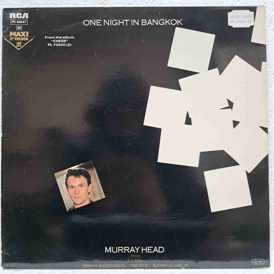 Murray Head – One Night In Bangkok (2) Murray Head – One Night In Bangkok – Disc Vinil MAXI 45 RPM VG VG+ (lotA)