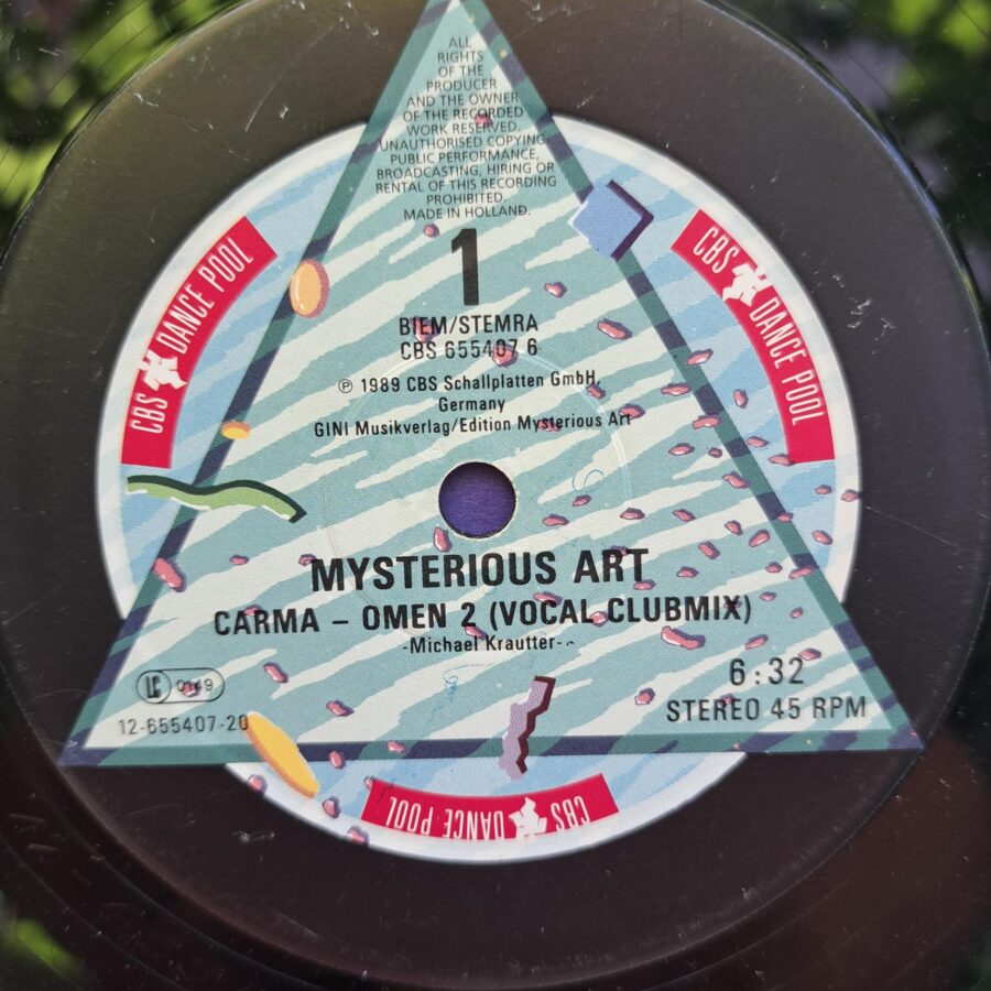 Mysterious Art – Carma (Omen II) Disc VINIL MAXI VG+ (BOX5)