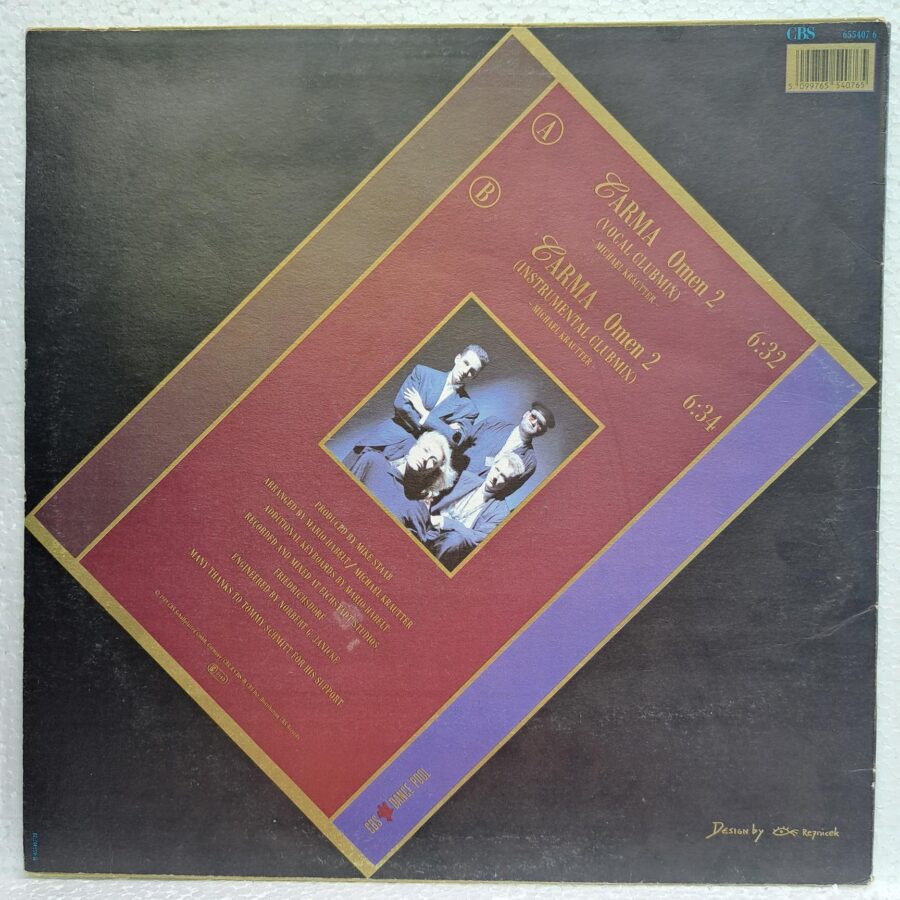 Mysterious Art – Carma (Omen II) Disc VINIL MAXI VG+ (BOX5)