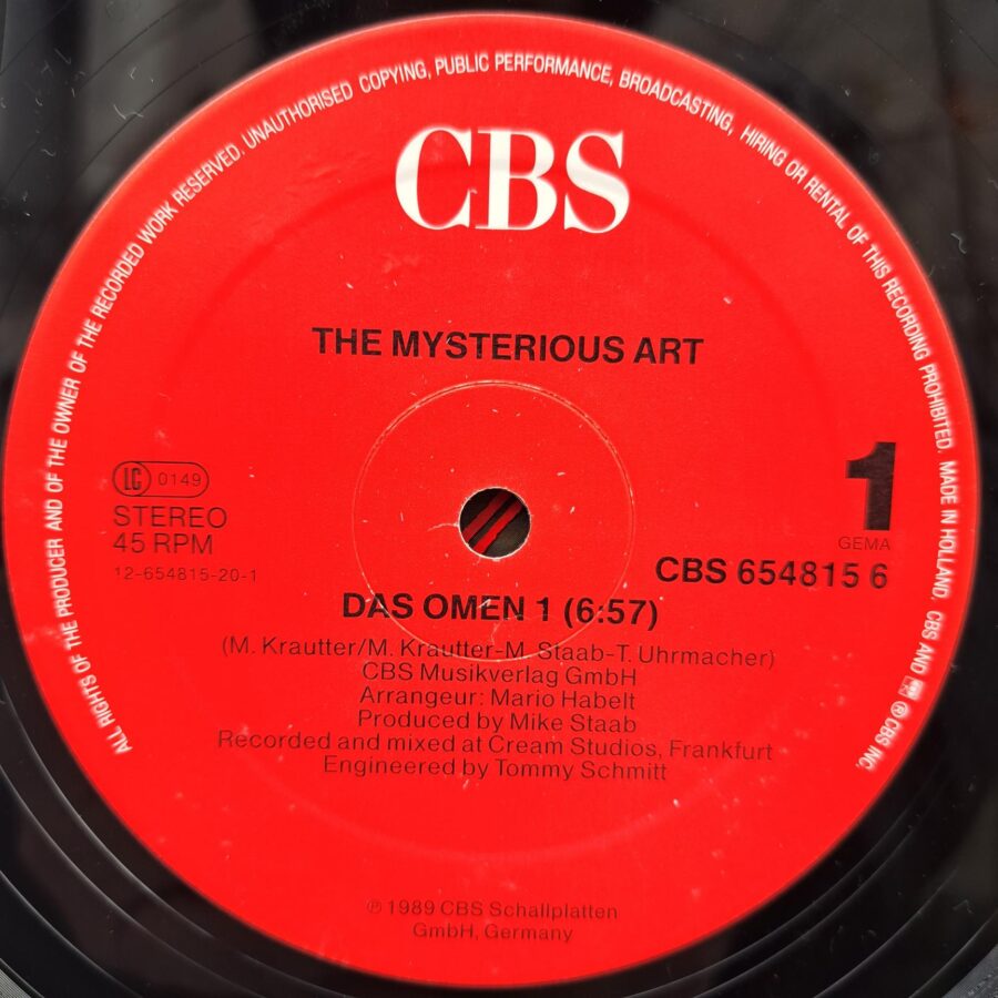 Mysterious Art – Das Omen Mysterious Art – Das Omen Disc VINIL Maxi VG+