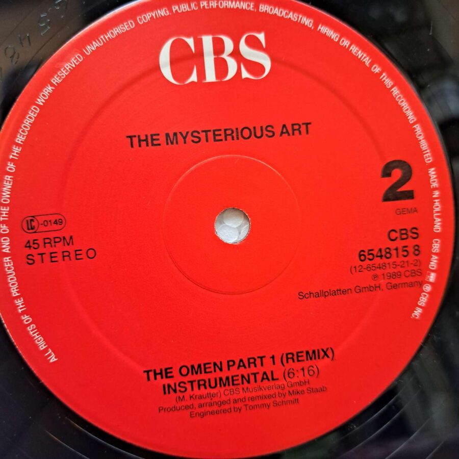 Mysterious Art – Das Omen (Teil 1) (1) Mysterious Art – Das Omen (Teil 1) – Disc Vinil MAXI 45 RPM (lotE)