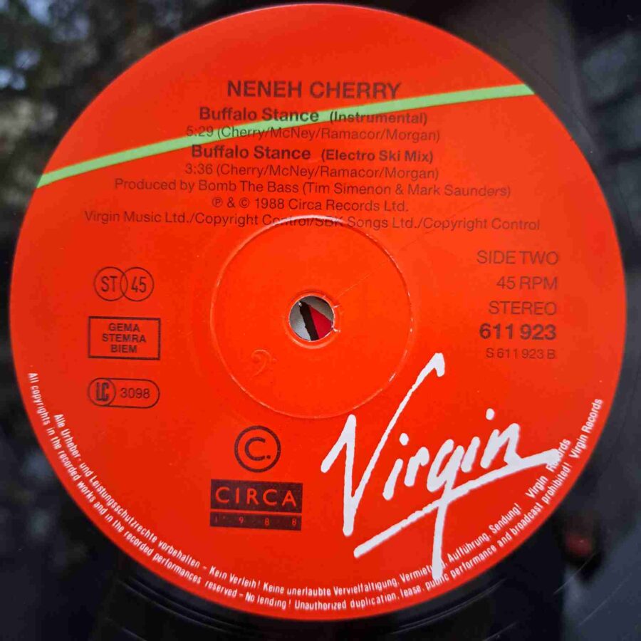 Neneh Cherry – Buffalo Stance - Disc Vinil MAXI 45 RPM VG+ (lotM)