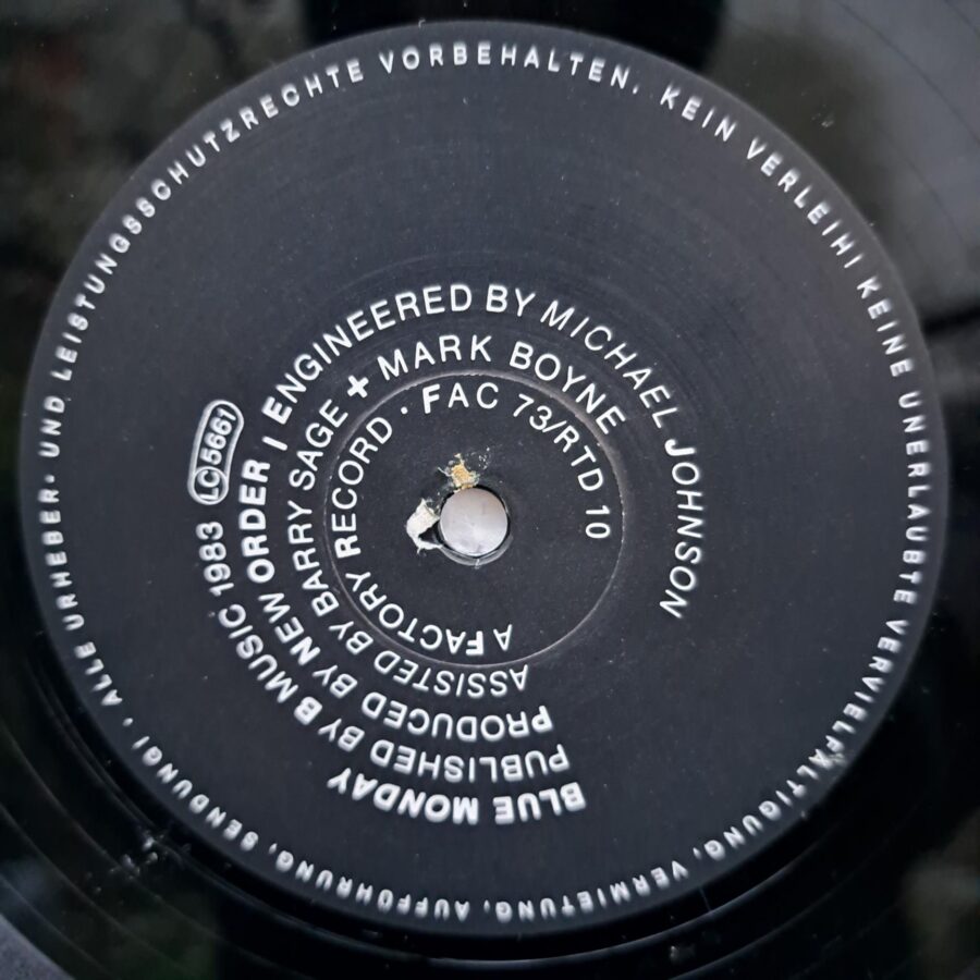 New Order – Blue Monday Disc VINIL Maxi VG+