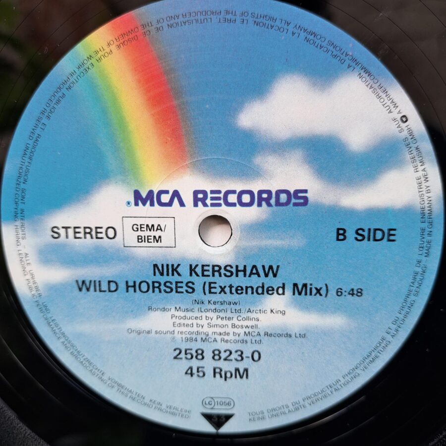 Nik Kershaw – When A Heart Beats (1) Nik Kershaw – When A Heart Beats Disc VINIL MAXI VG+ (box8)