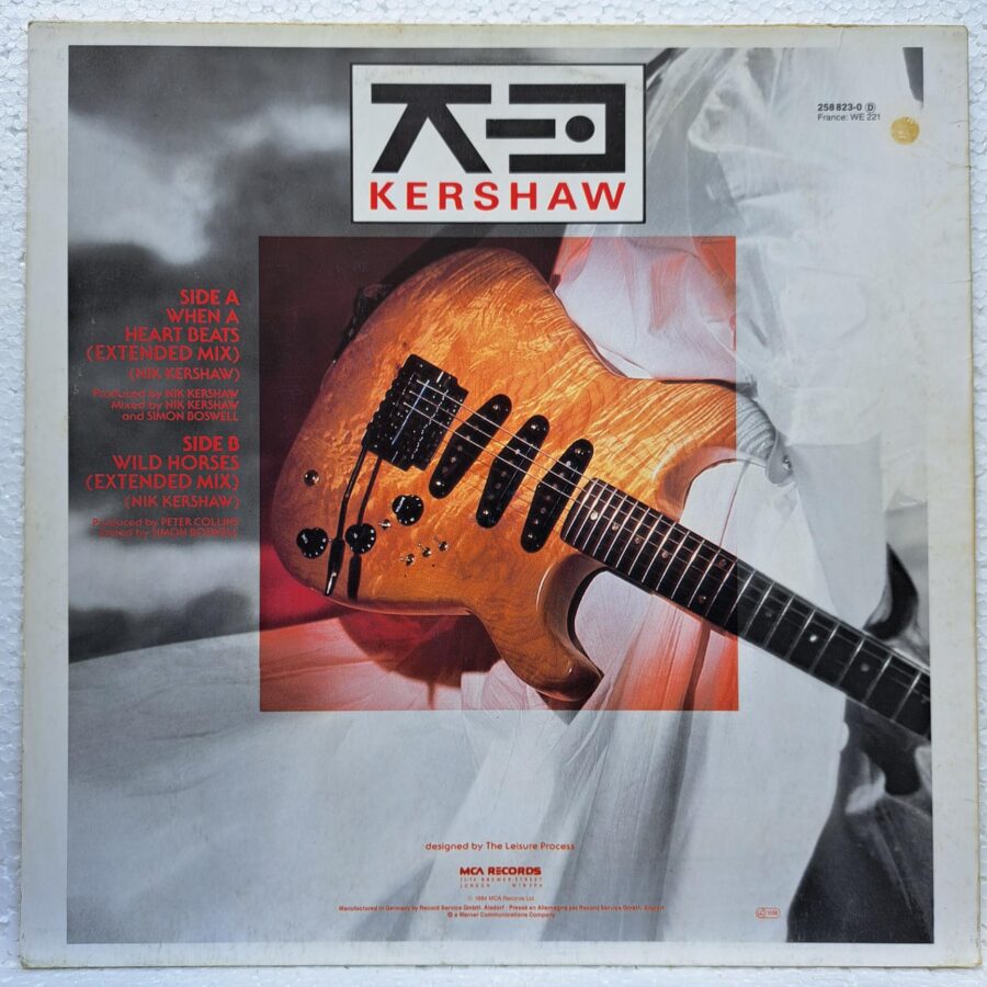 Nik Kershaw – When A Heart Beats (3) Nik Kershaw – When A Heart Beats Disc VINIL MAXI VG+ (box8)