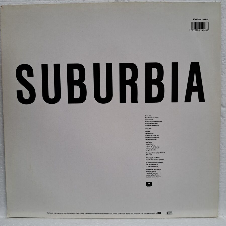 Pet Shop Boys – Suburbia Disc VINIL Maxi VG VG+ (2) Pet Shop Boys – Suburbia Disc VINIL Maxi VG VG+
