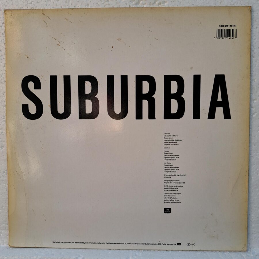 Pet Shop Boys – Suburbia Disc Vinil maxi VG (lotC) (2) Pet Shop Boys – Suburbia Disc Vinil maxi VG (lotC)