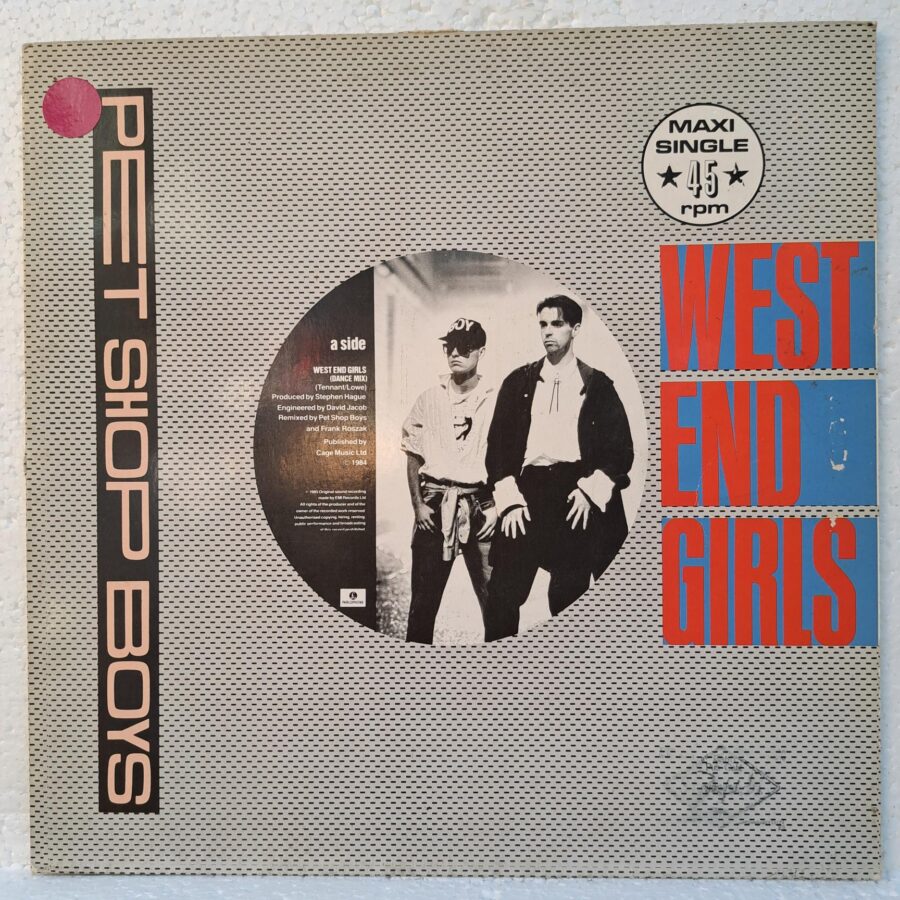 Pet Shop Boys – West End Girls (Dance Mix) Disc VINIL MAXI VG (BOXC)