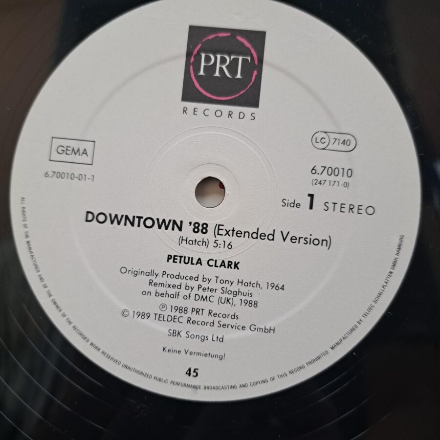 Petula Clark – Downtown '88 – Disc Vinil MAXI VG+ (lotB)