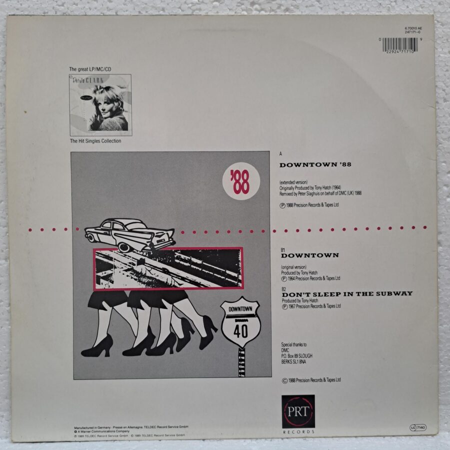 Petula Clark – Downtown '88 – Disc Vinil MAXI VG+ (lotB)