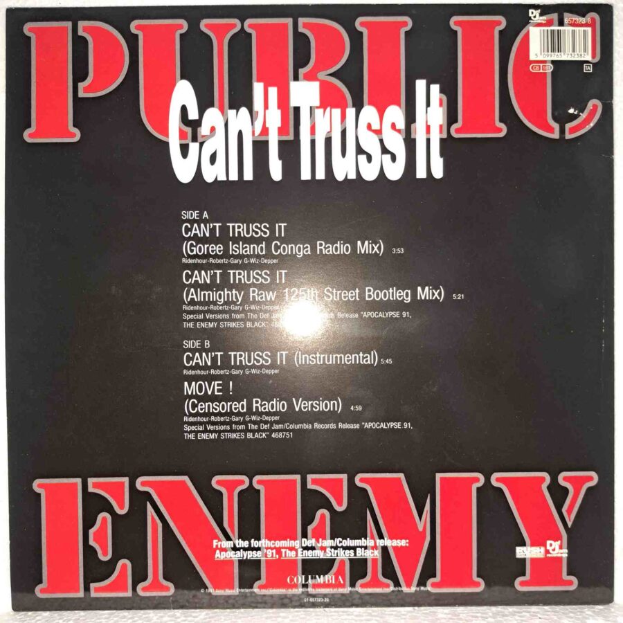 Public Enemy – Can't Truss It Disc VINIL LP VG+ (boxG)