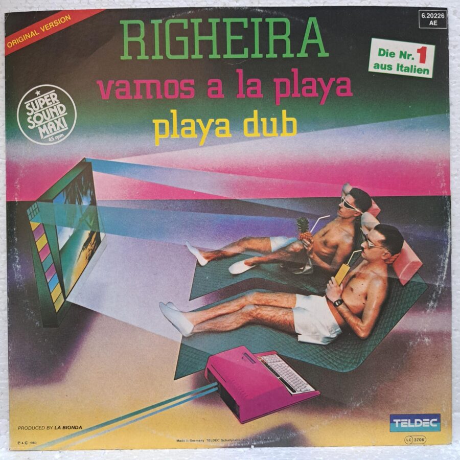 Righeira – Vamos A La Playa (3) Righeira – Vamos A La Playa – Disc Vinil MAXI VG VG+ (lotE)