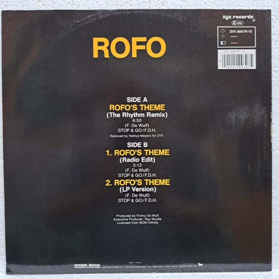 Rofo – Rofo's Theme – Disc Vinil MAXI VG VG+ (lotB)
