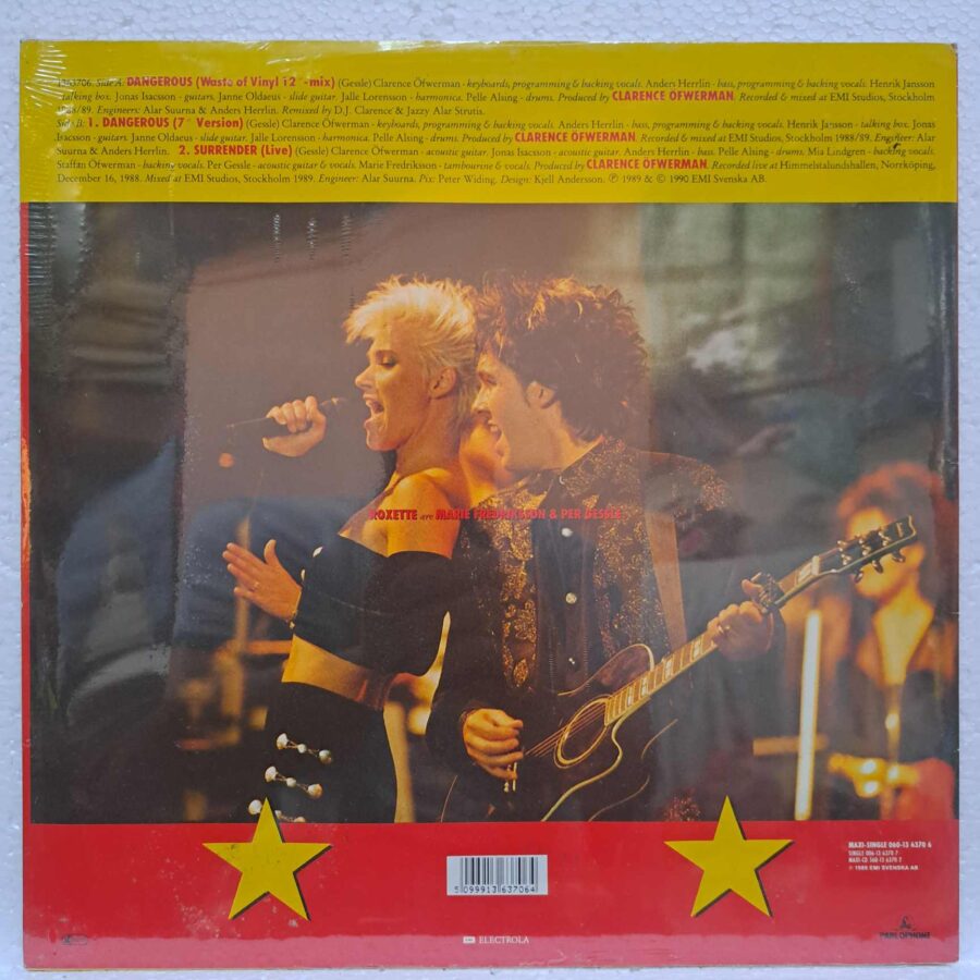 Roxette – Dangerous (Waste • Of • Vinyl • Mix) Disc VINIL LP VG+ (BOXF)