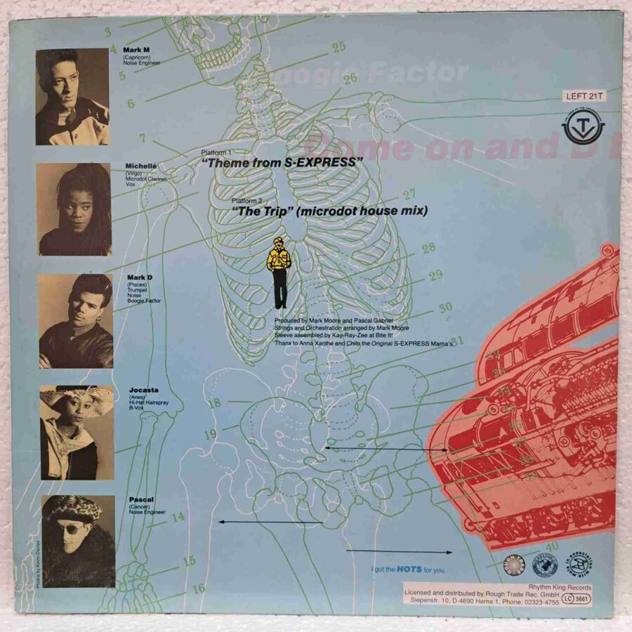 S-Express – Theme From S-Express (3) S-Express – Theme From S-Express Disc VINIL maxi VG+ (BOX5)