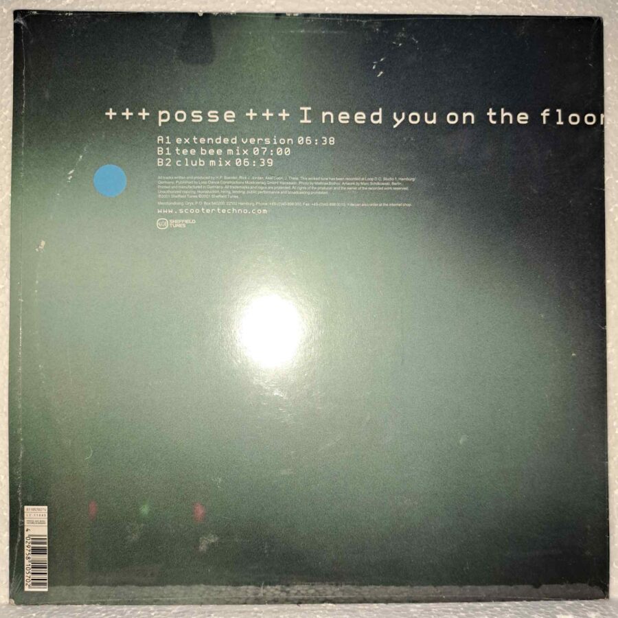 Scooter – Posse (I Need You On The Floor) DISC VINIL maxi Scooter – Posse (I Need You On The Floor) DISC VINIL maxi VG VG+(boxF) resigilat