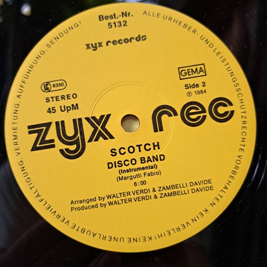 Scotch – Disco Band (1) Scotch – Disco Band - Disc Vinil MAXI 45 RPM VG VG+ (lotD)